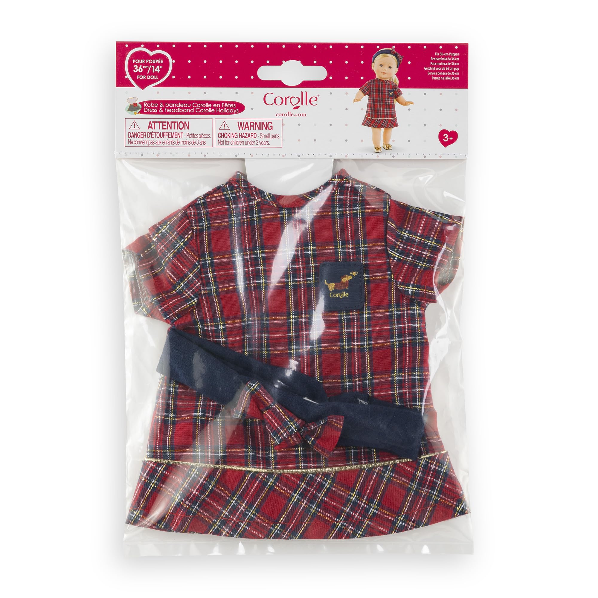 ma-corolle-robe-et-bandeau-en-f-tes-v-tement-poup-e-36cm-marine image 4