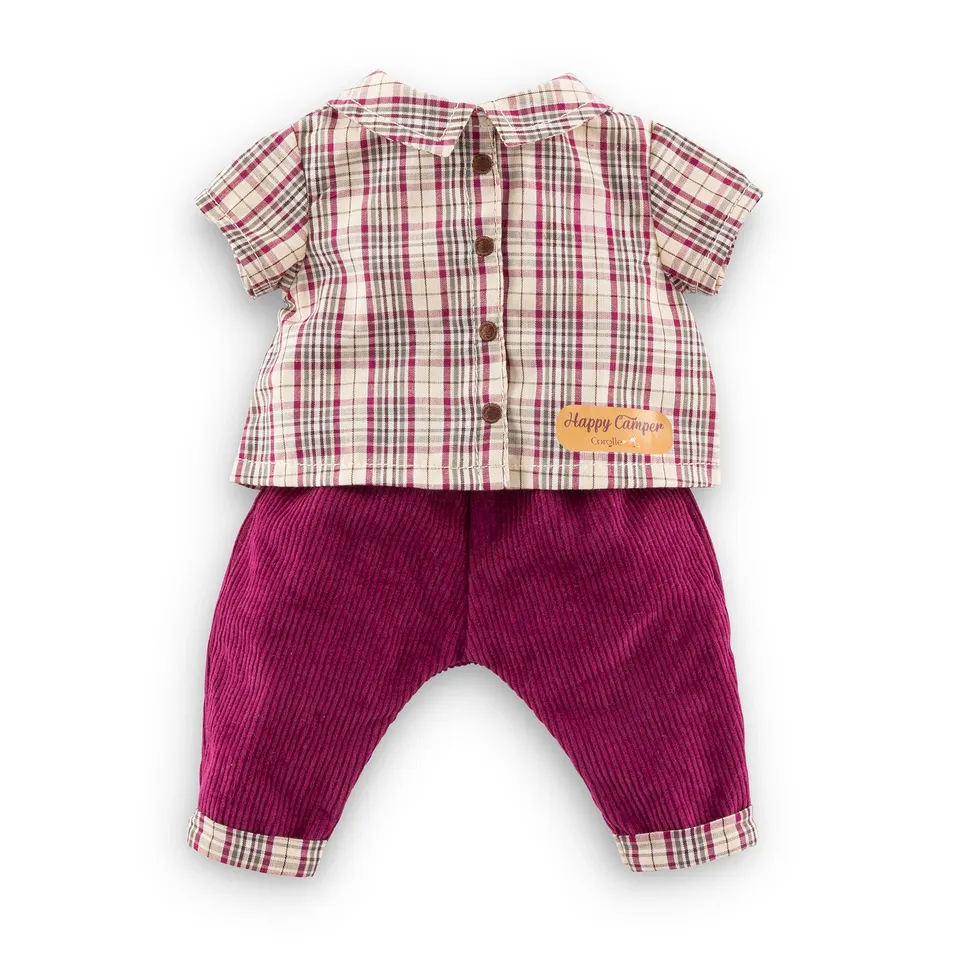 corolle-mon-grand-poupon-chemise-carreaux-pantalon-poupon-36cm image 1
