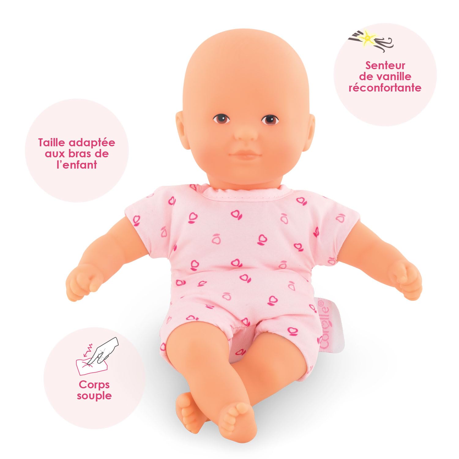 corolle-mon-premier-mini-calin-rose-poupon-20-cm-vanille image 2