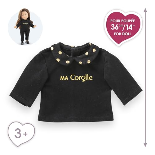 corolle-ma-corolle-t-shirt-noir-et-or-poup-e-36-cm image 8