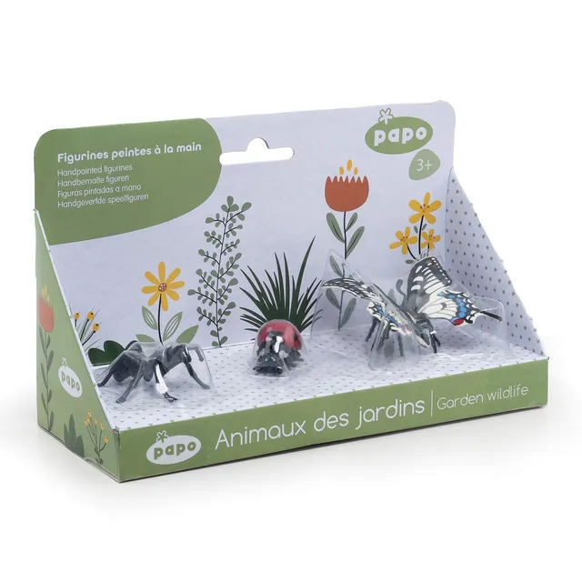 papo-jardin-coffret-insectes-fourmi-coccinelle-papillon image 1