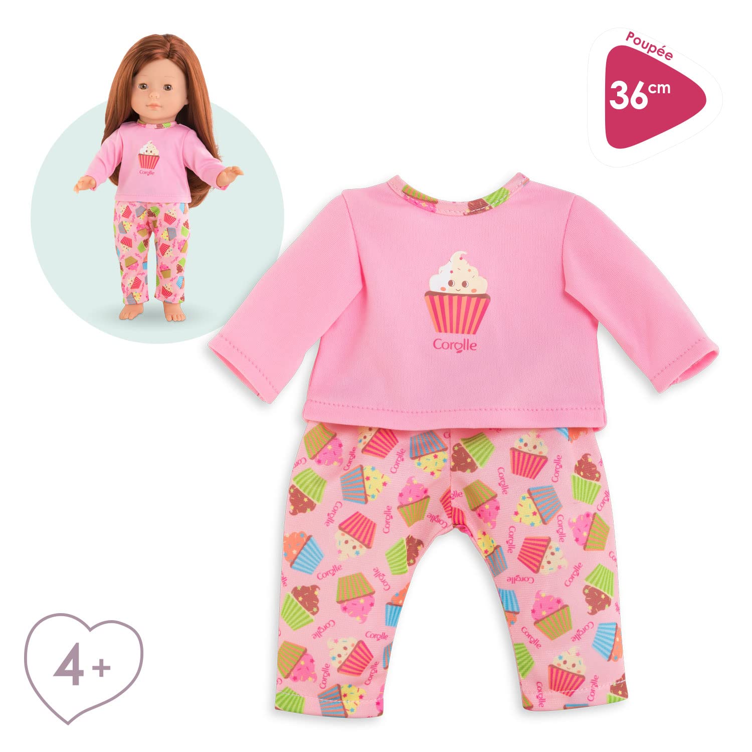 corolle-ma-corolle-pyjama-cupcakes-v-tement-poup-e-36-cm image 2