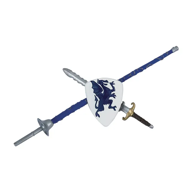 papo-medieval-set-10-boucliers-et-p-es-accessoires-chevaliers image 1