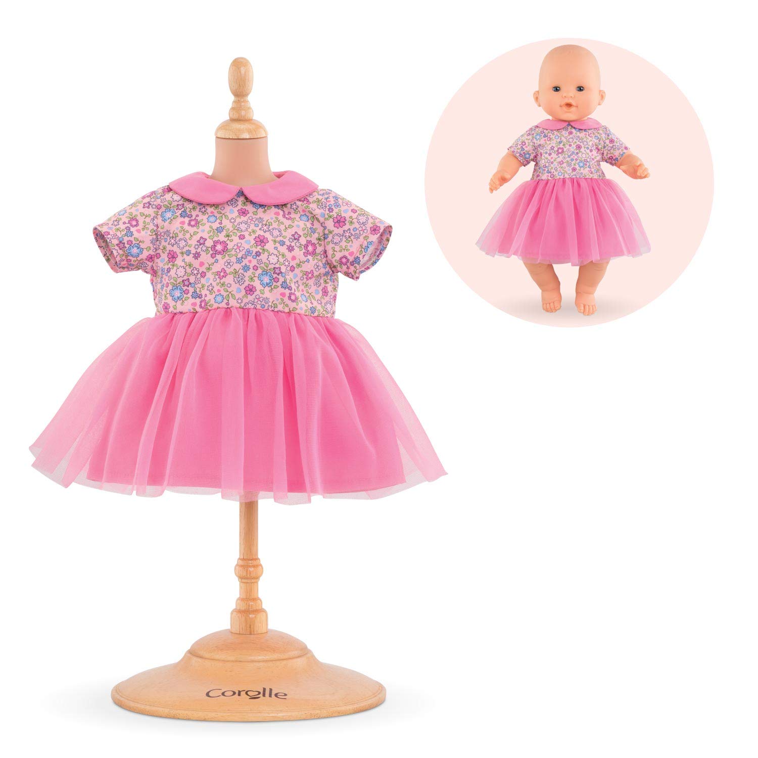 corolle-mon-grand-poupon-robe-rose-v-tement-poupon-36cm image 6