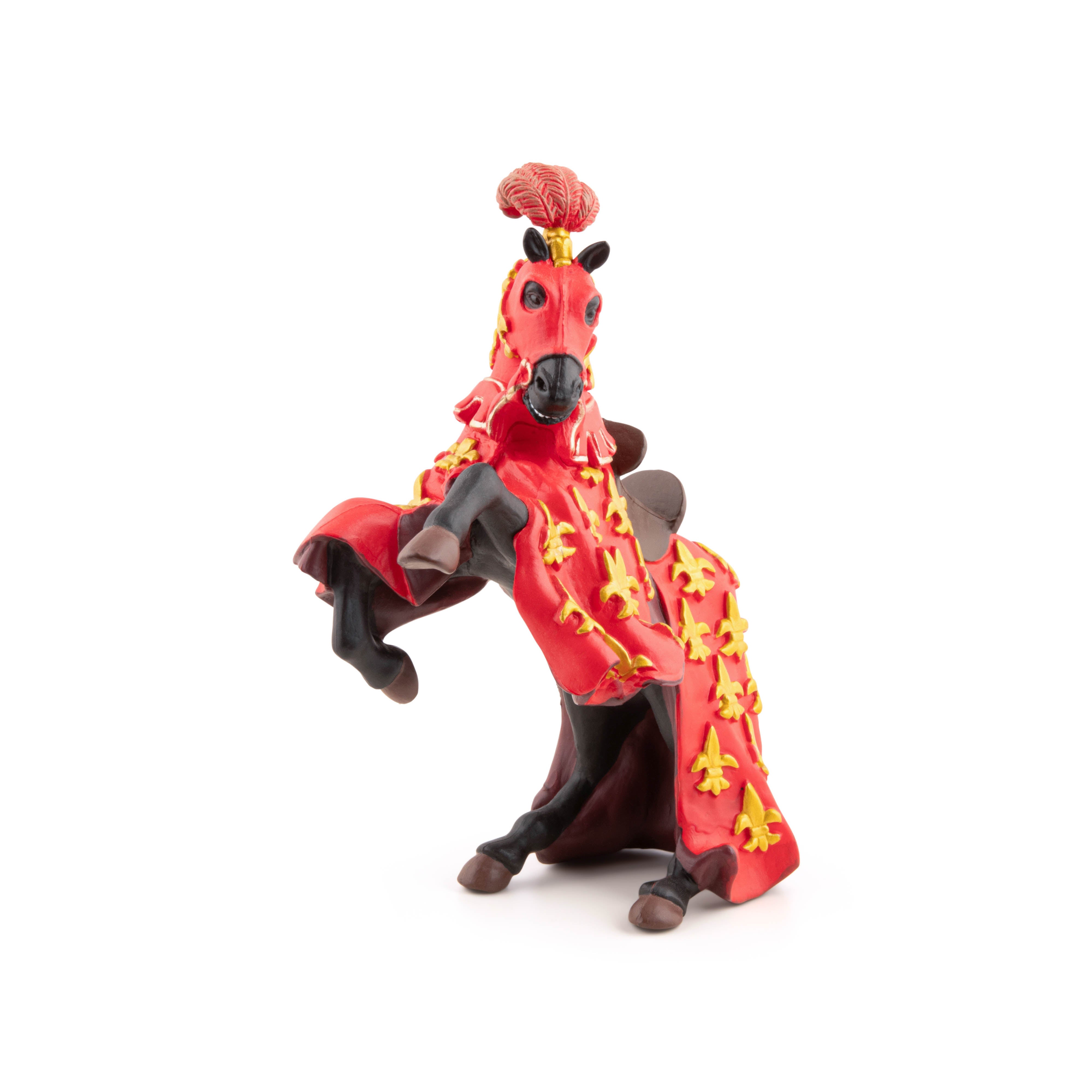 papo-medieval-cheval-du-prince-philippe-rouge-figurine image 2