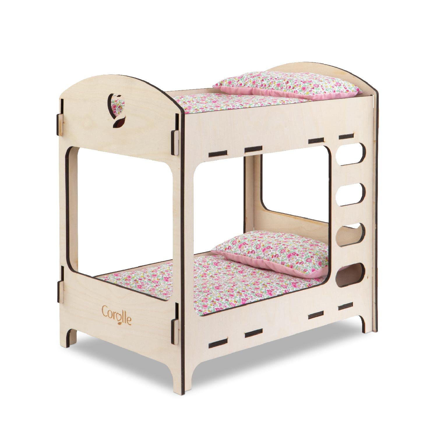 corolle-mon-grand-poupon-lits-superpos-s-bois-30-36-cm-couvertures image 1
