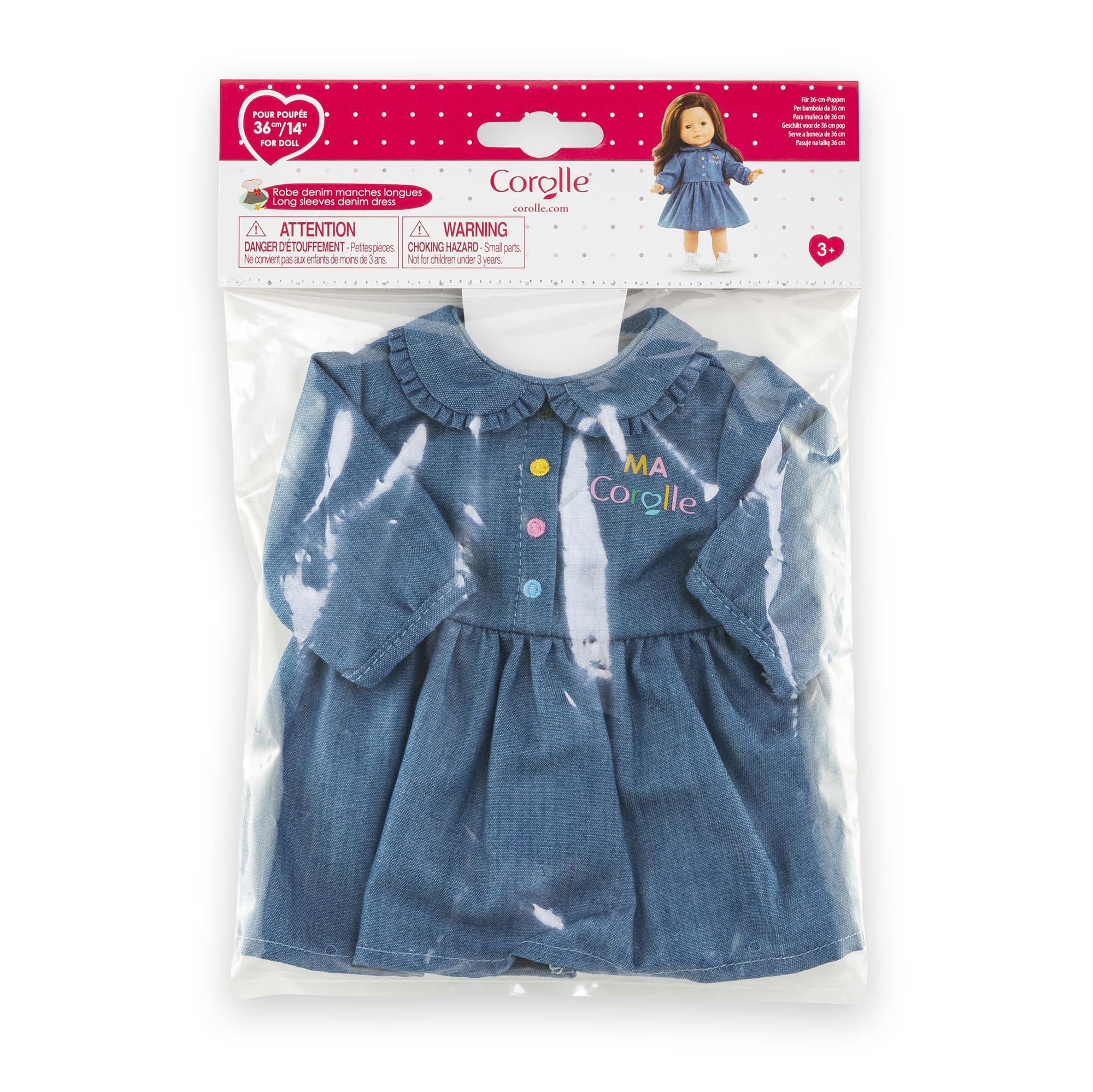 ma-corolle-robe-denim-manches-longues-v-tement-poup-e-36cm image 4