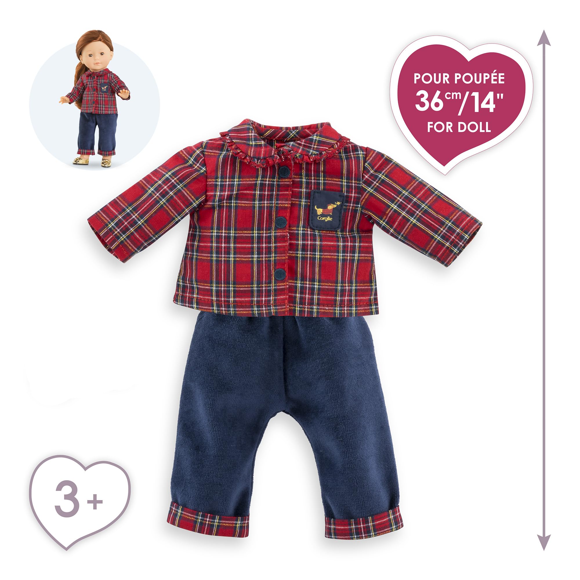 corolle-ma-ensemble-homewear-2-pi-ces-poup-e-36cm image 2