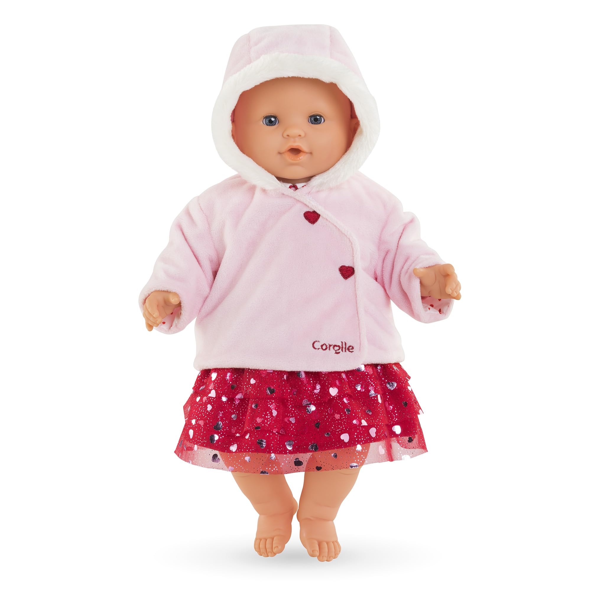 corolle-mon-grand-poupon-manteau-p-tales-de-c-urs-v-tement-36cm-rose image 2