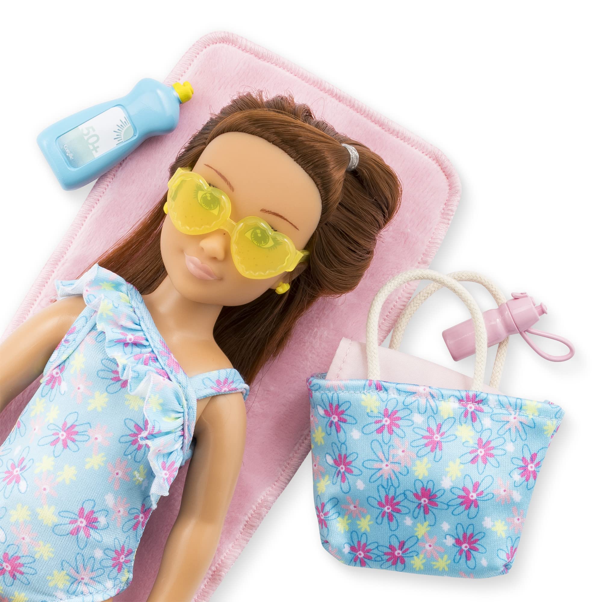 corolle-girls-coffret-zo-la-plage-poup-e-28cm-5-accessoires image 7