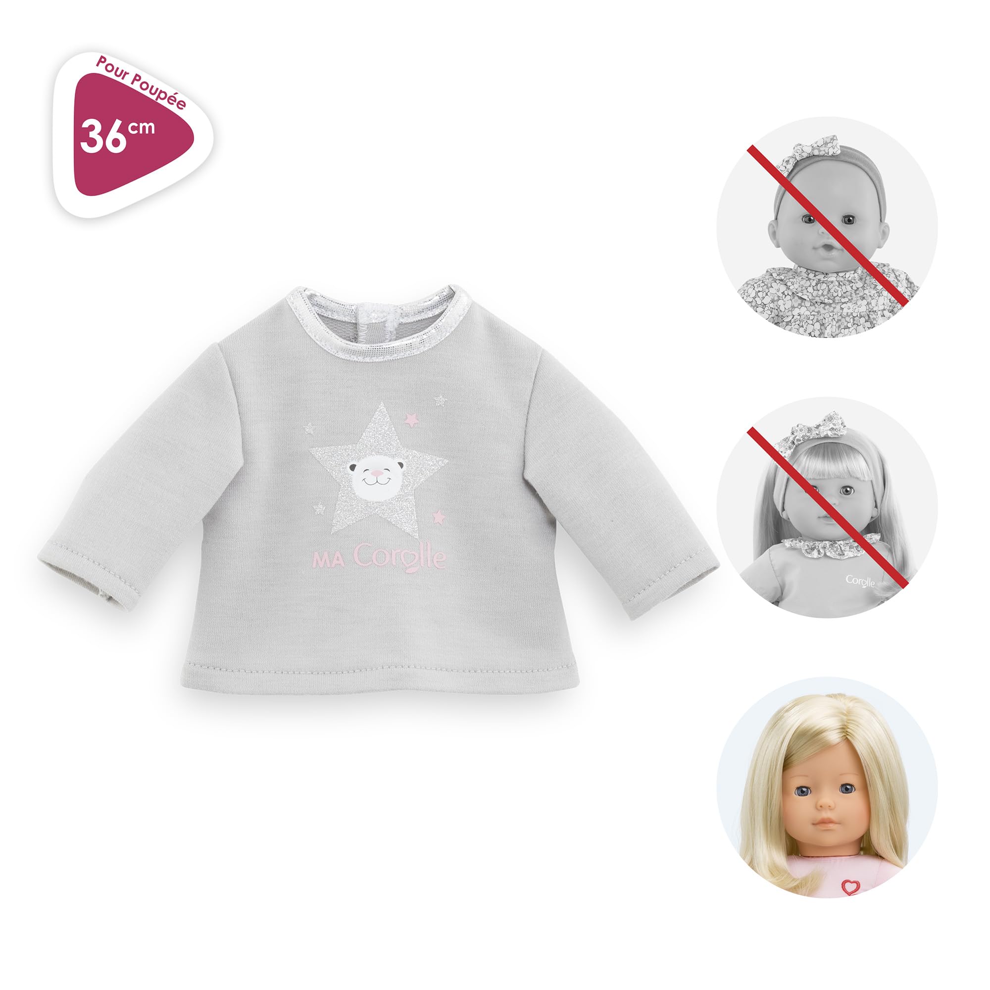 ma-corolle-t-shirt-manches-longues-soir-de-f-te-36cm image 3