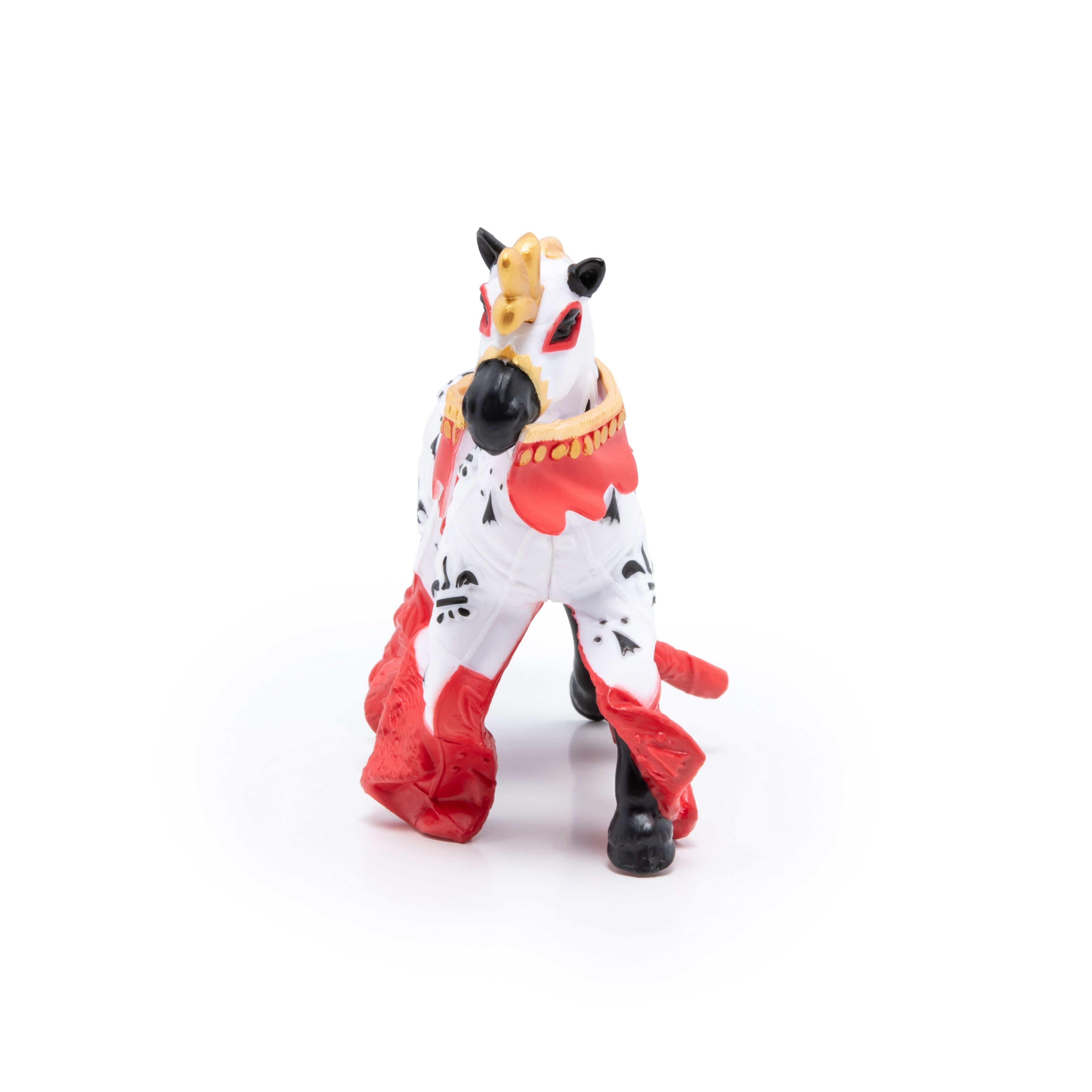 papo-medieval-cheval-du-roi-arthur-rouge-figurine image 3