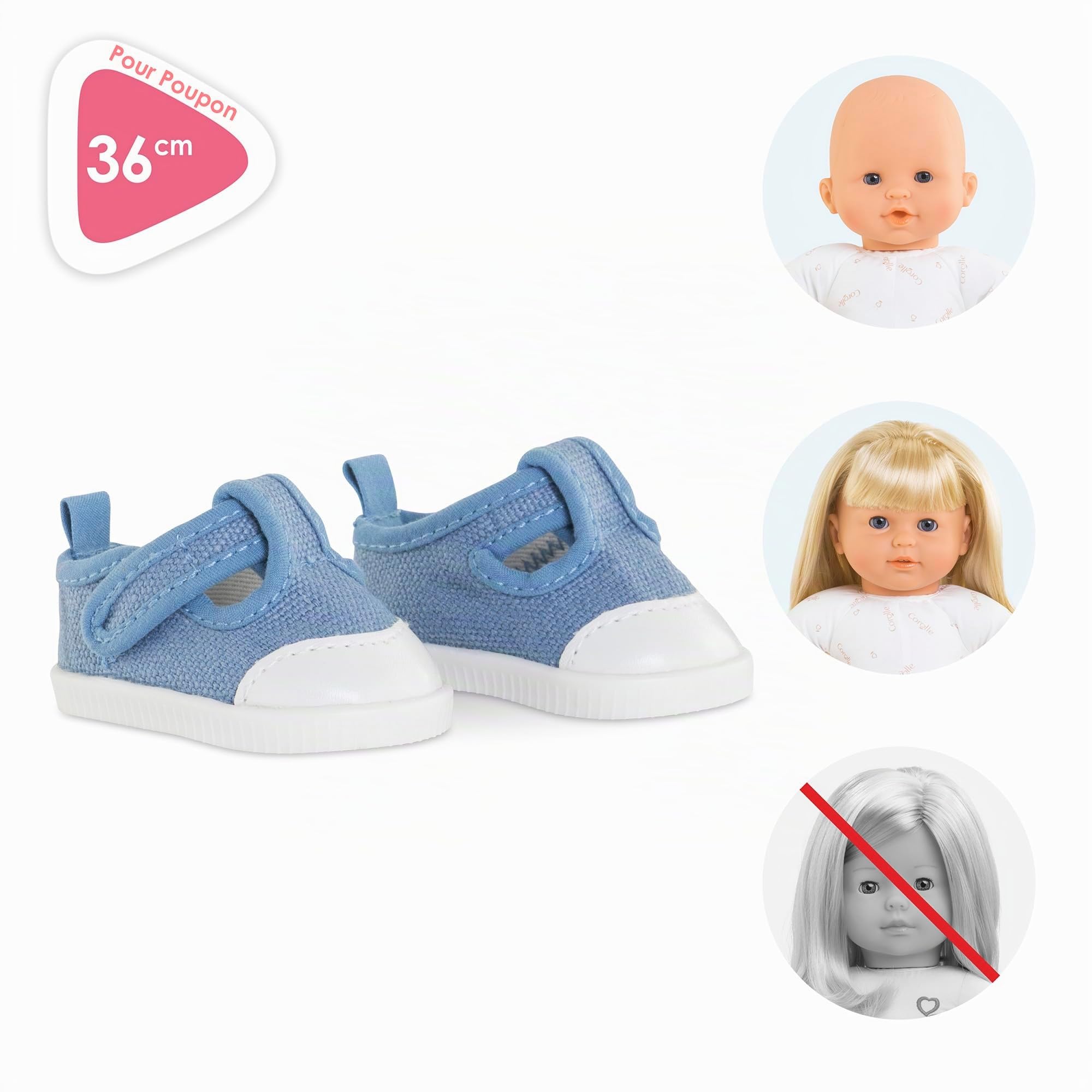 corolle-mon-grand-poupon-baskets-bleues-chaussures-36cm image 5