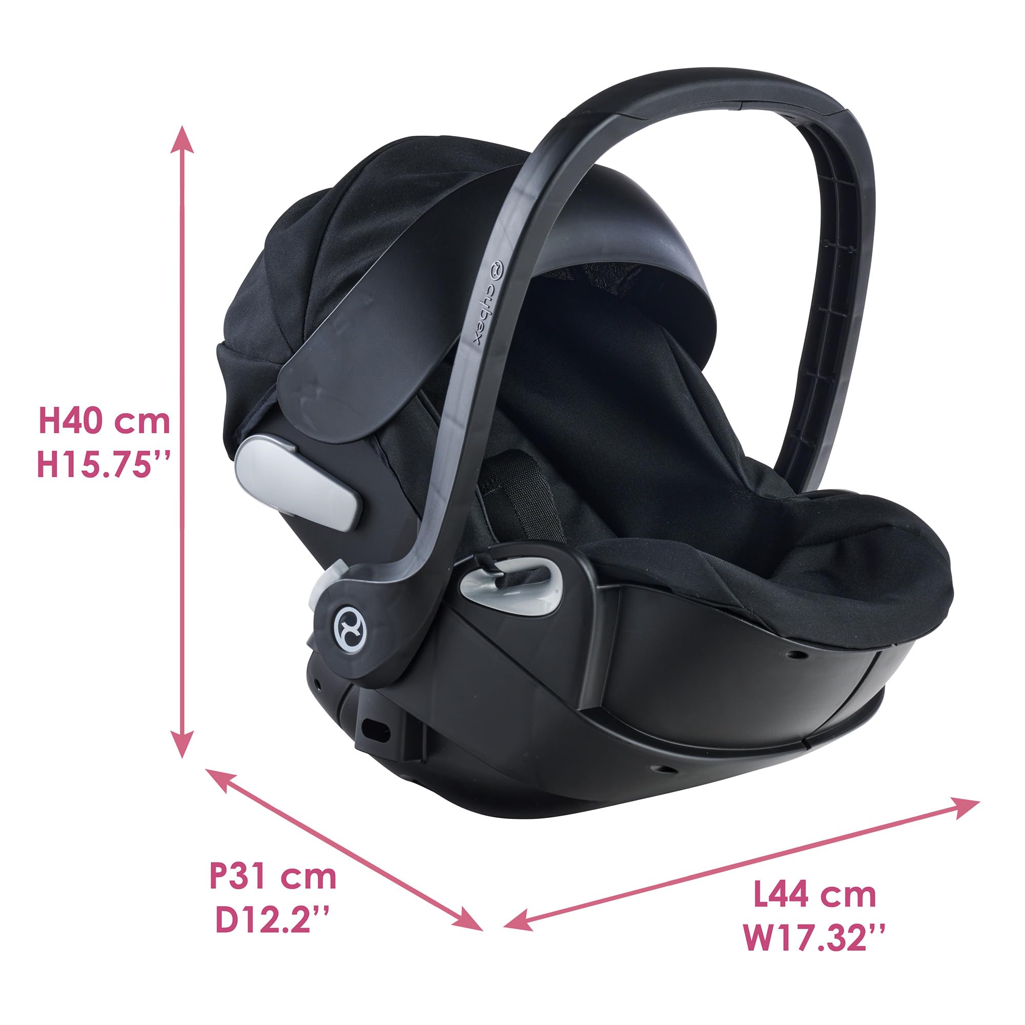 corolle-mon-grand-porte-poupon-cybex-2-en-1-noir-36-42-cm image 4