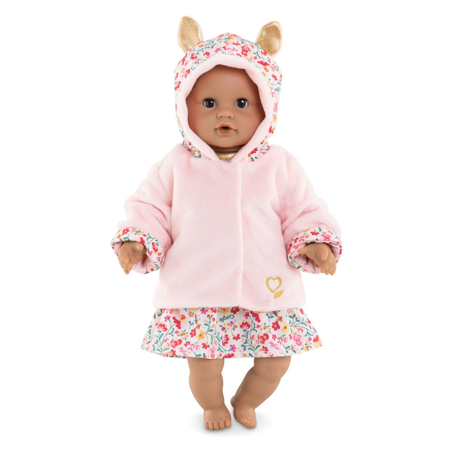 corolle-mon-premier-manteau-hiver-fleurs-v-tement-poupon-30cm image 3