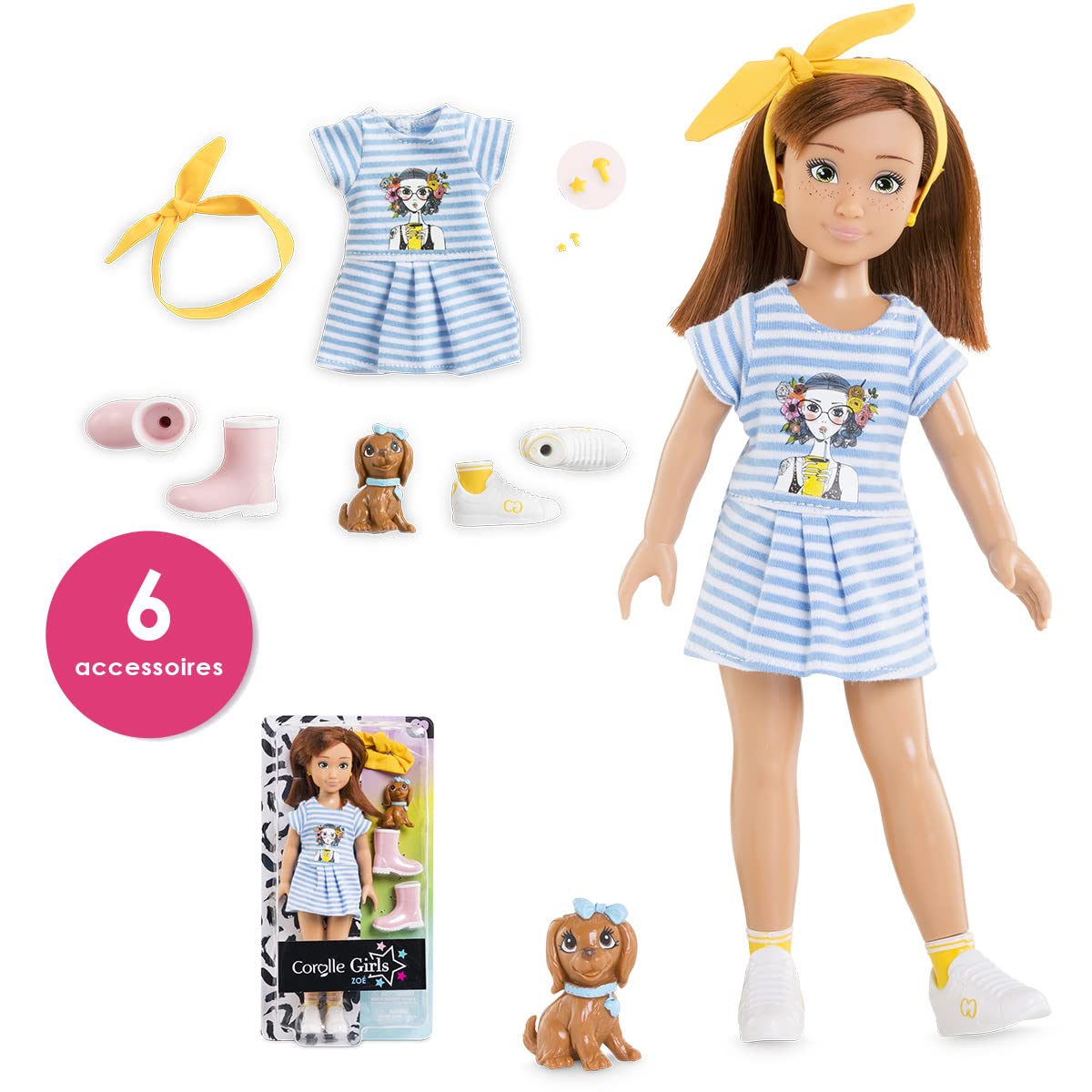 corolle-girls-zo-nature-et-aventure-poup-e-28-cm-rousse image 2