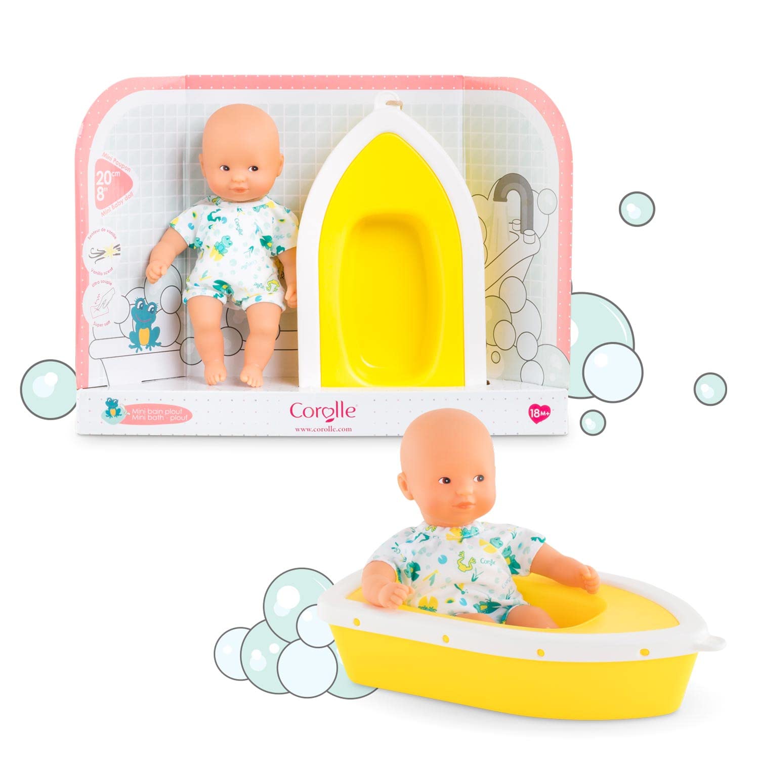 corolle-mon-premier-poupon-mini-bain-plouf-grenouille-20-cm image 5