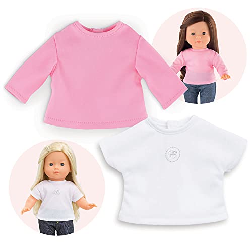 corolle-ma-corolle-2-t-shirts-v-tement-poup-e-36-cm-rose image 8