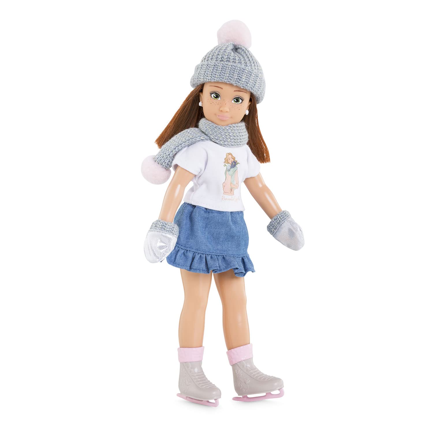corolle-girls-ensemble-hiver-6-accessoires-poup-e-mannequin-gris-rose image 5