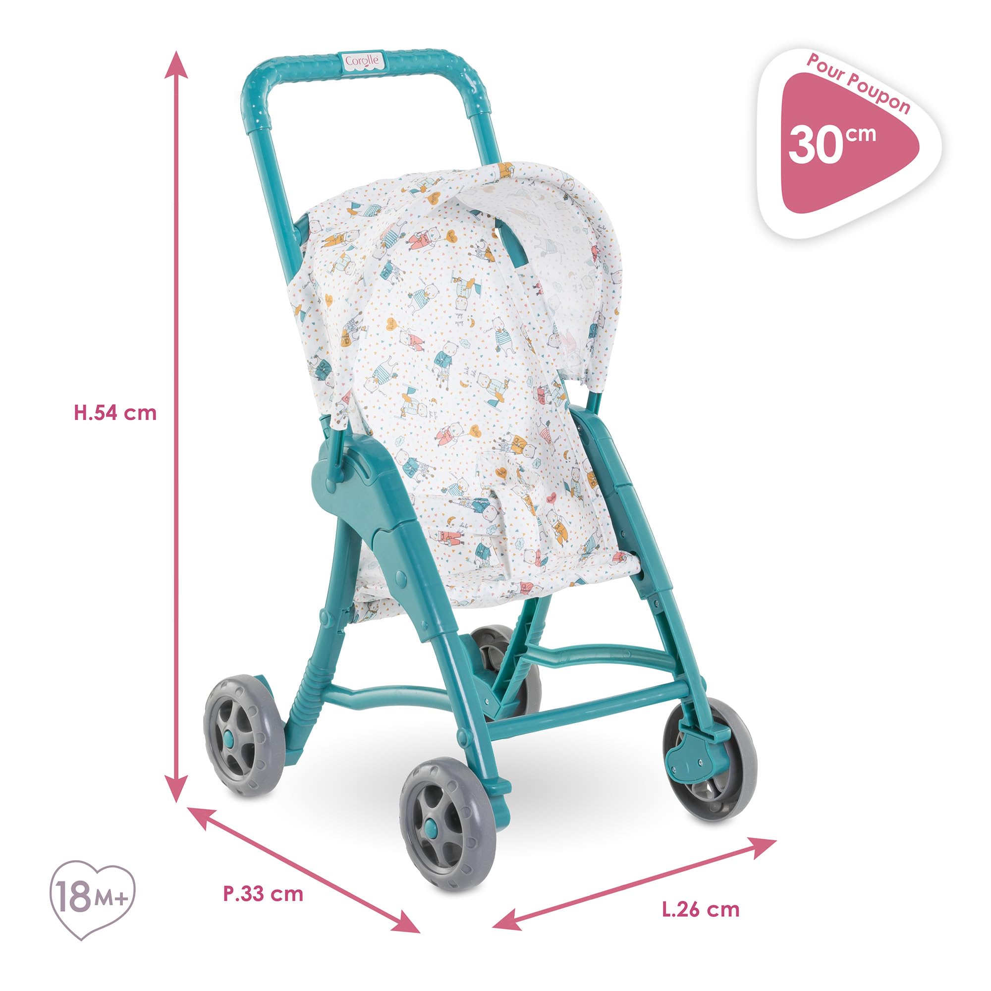 corolle-mon-premier-poupon-poussette-oursons-30cm-d-s-18-mois image 2