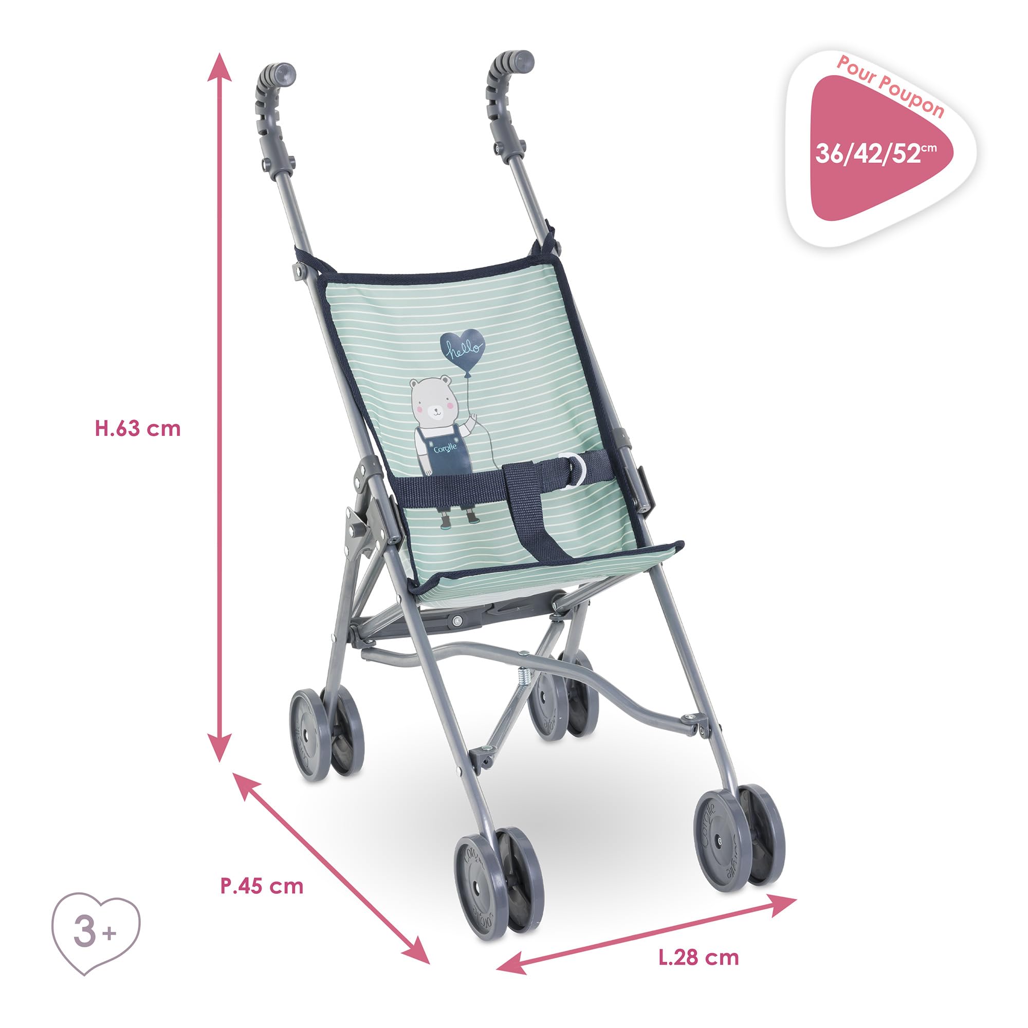 corolle-poussette-canne-sauge-accessoire-poupon-36-42-cm image 5