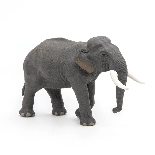 papo-wildlife-el-phant-d-asie-figurine-savane-trompe image 1