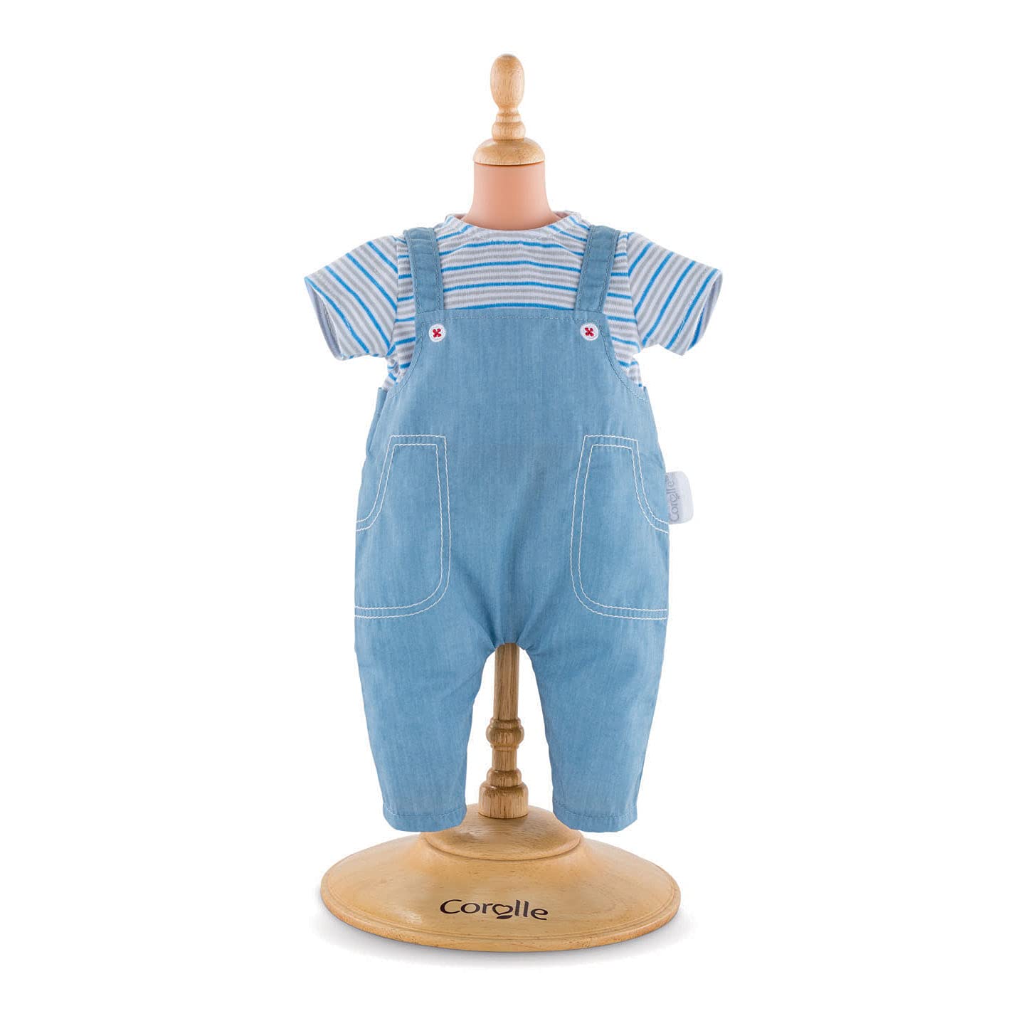 mon-grand-poupon-corolle-t-shirt-ray-salopette-36-cm image 1