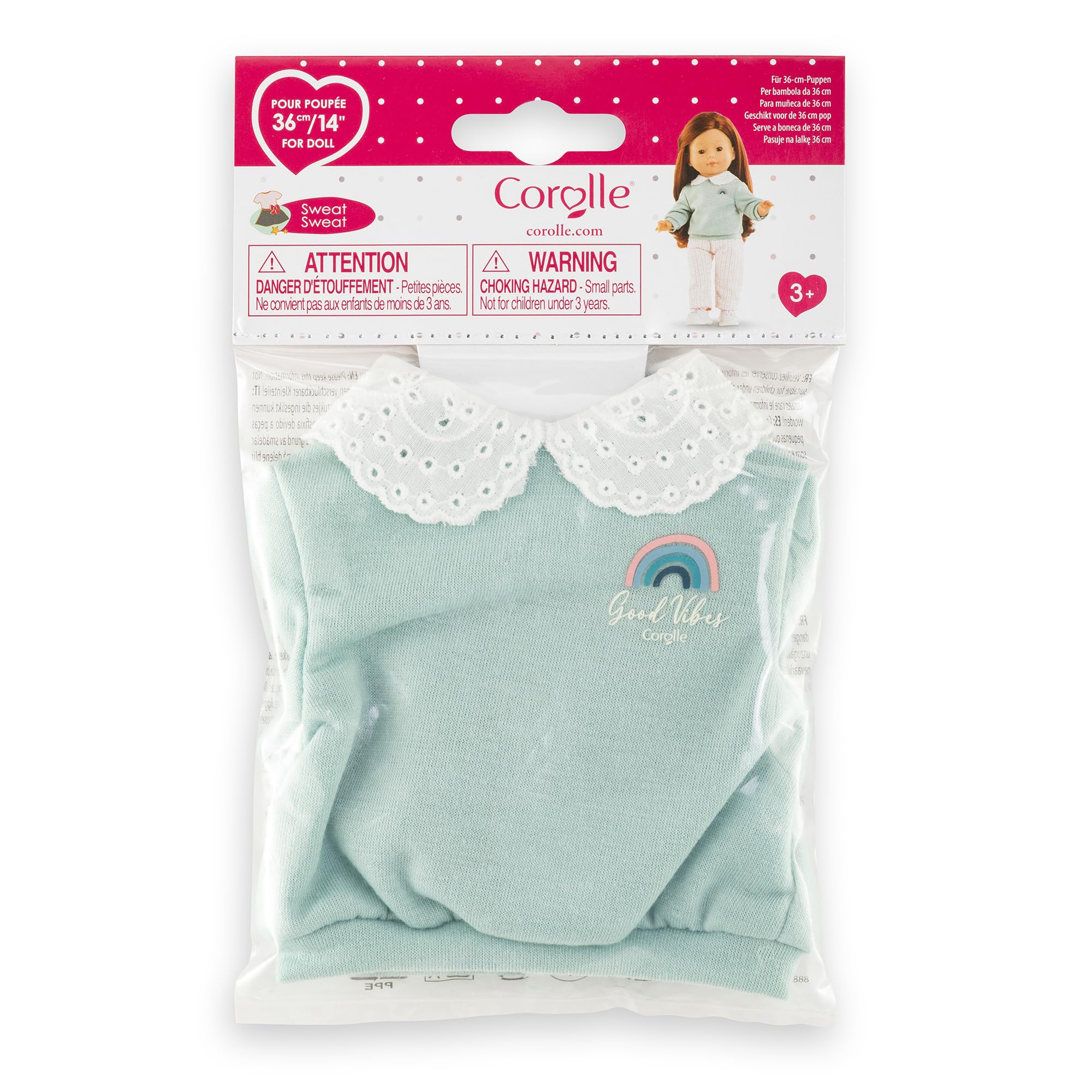 corolle-ma-corolle-sweat-vert-eau-poup-e-36cm-col-claudine image 2