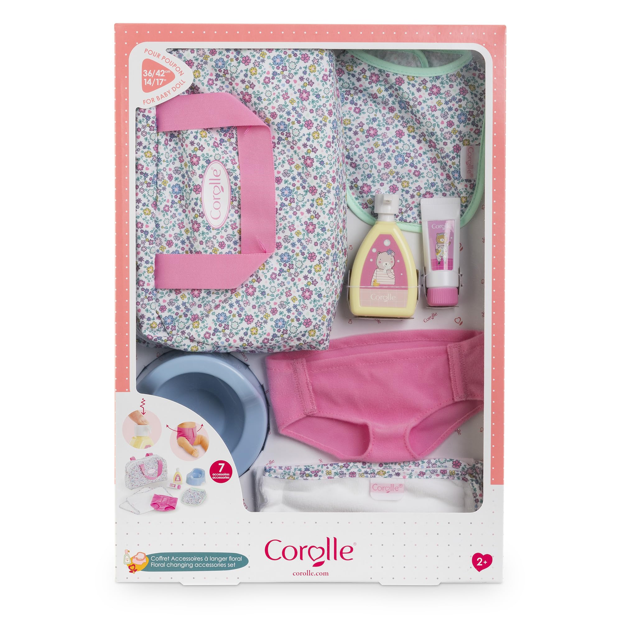 corolle-mon-grand-poupon-coffret-langer-floral-7-pi-ces image 5