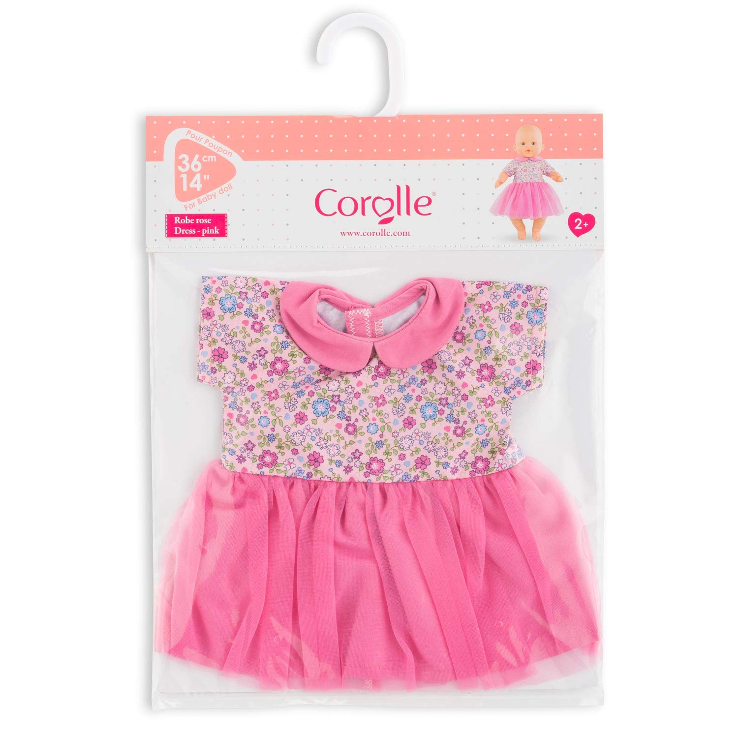 corolle-mon-grand-poupon-robe-rose-v-tement-poupon-36cm image 7
