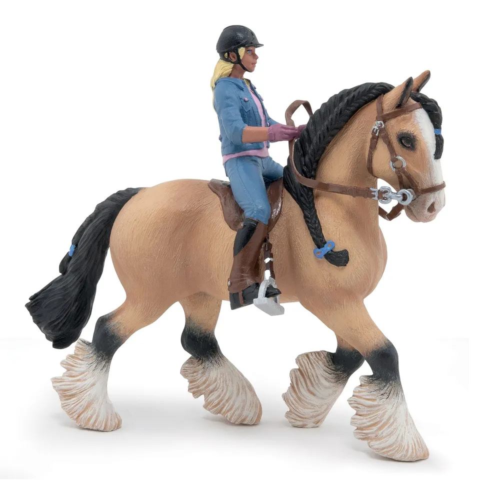 papo-chevaux-tinker-et-cavali-re-figurine-coffret image 1