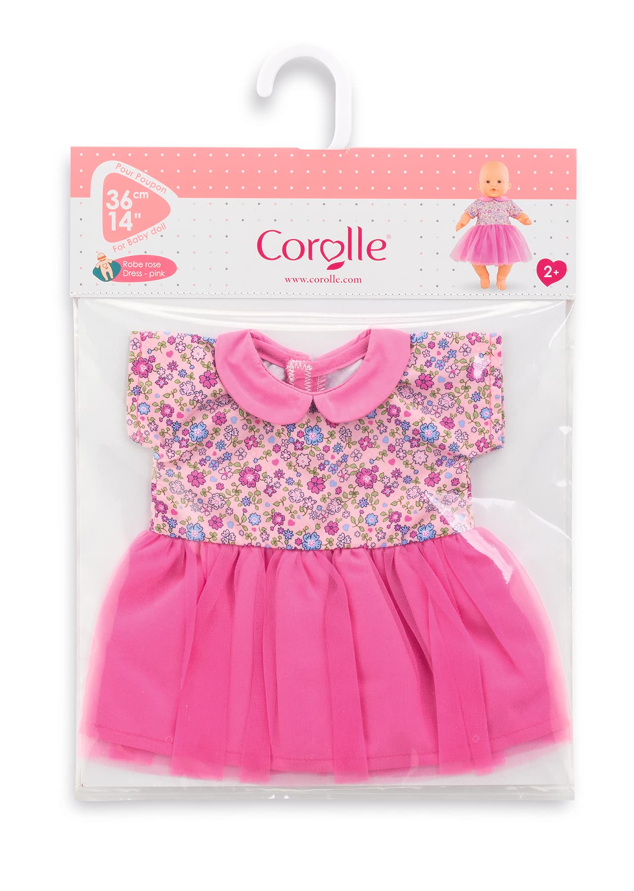 corolle-mon-grand-poupon-robe-rose-v-tement-poupon-36cm image 5