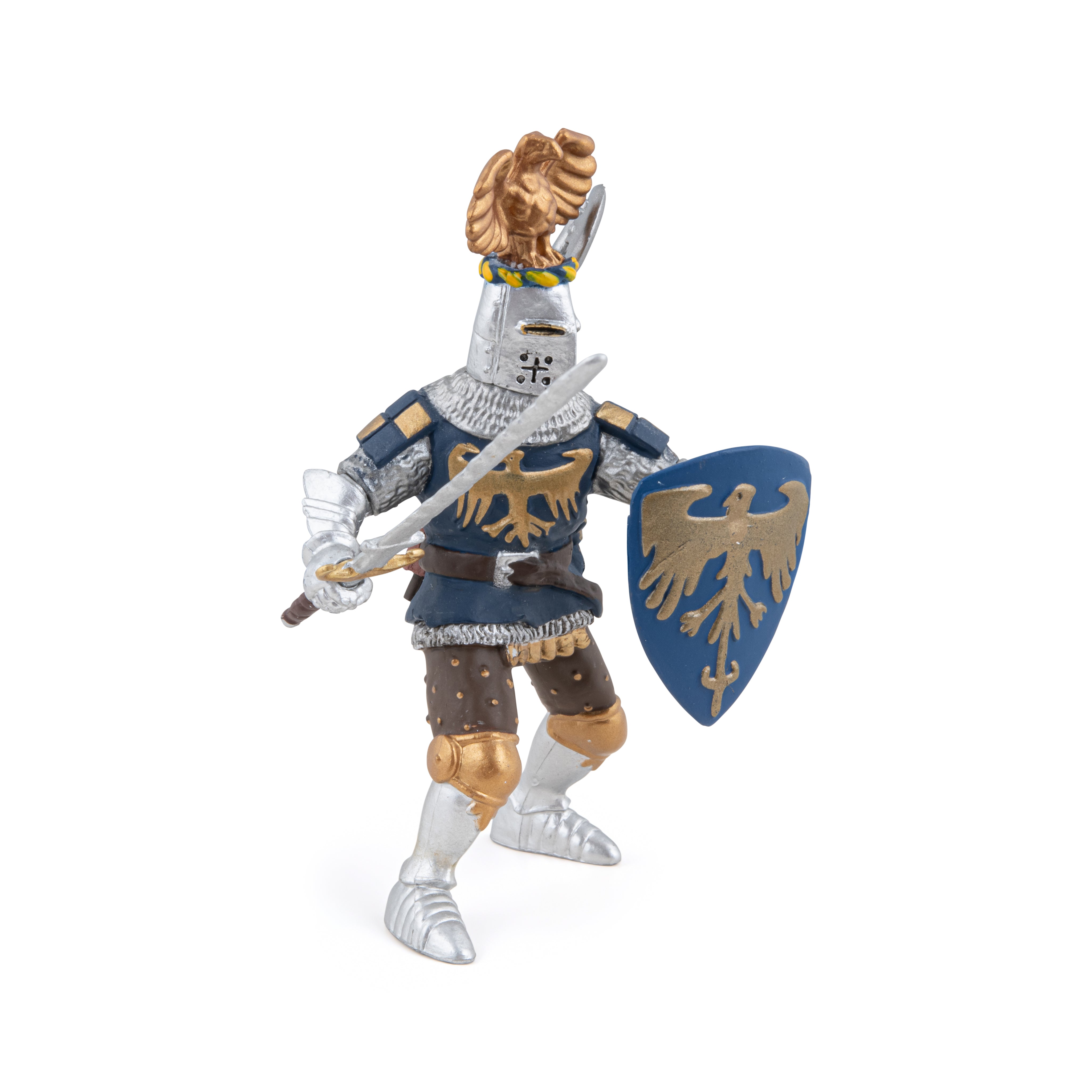 papo-medieval-chevalier-bleu-au-cimier-figurine-ch-teau image 3