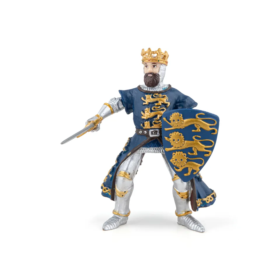 papo-medieval-roi-richard-bleu-figurine-couronne-p-e image 1