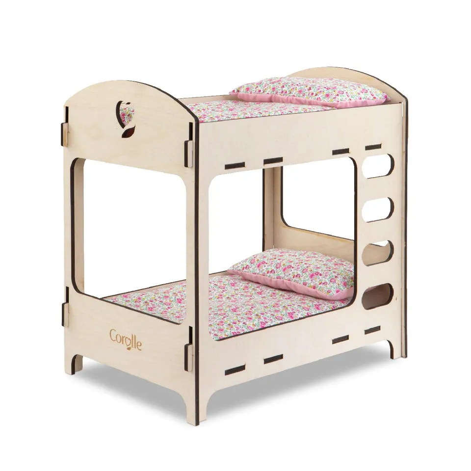 corolle-mon-grand-poupon-lits-superpos-s-bois-30-36-cm-couvertures image 1