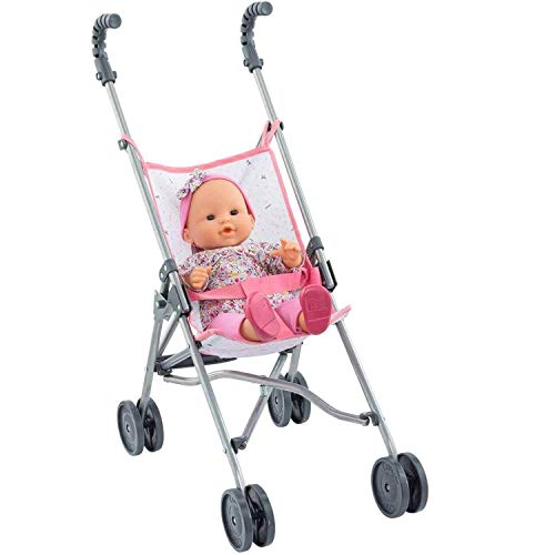corolle-mon-grand-poupon-poussette-canne-rose-36-cm-pliable image 8