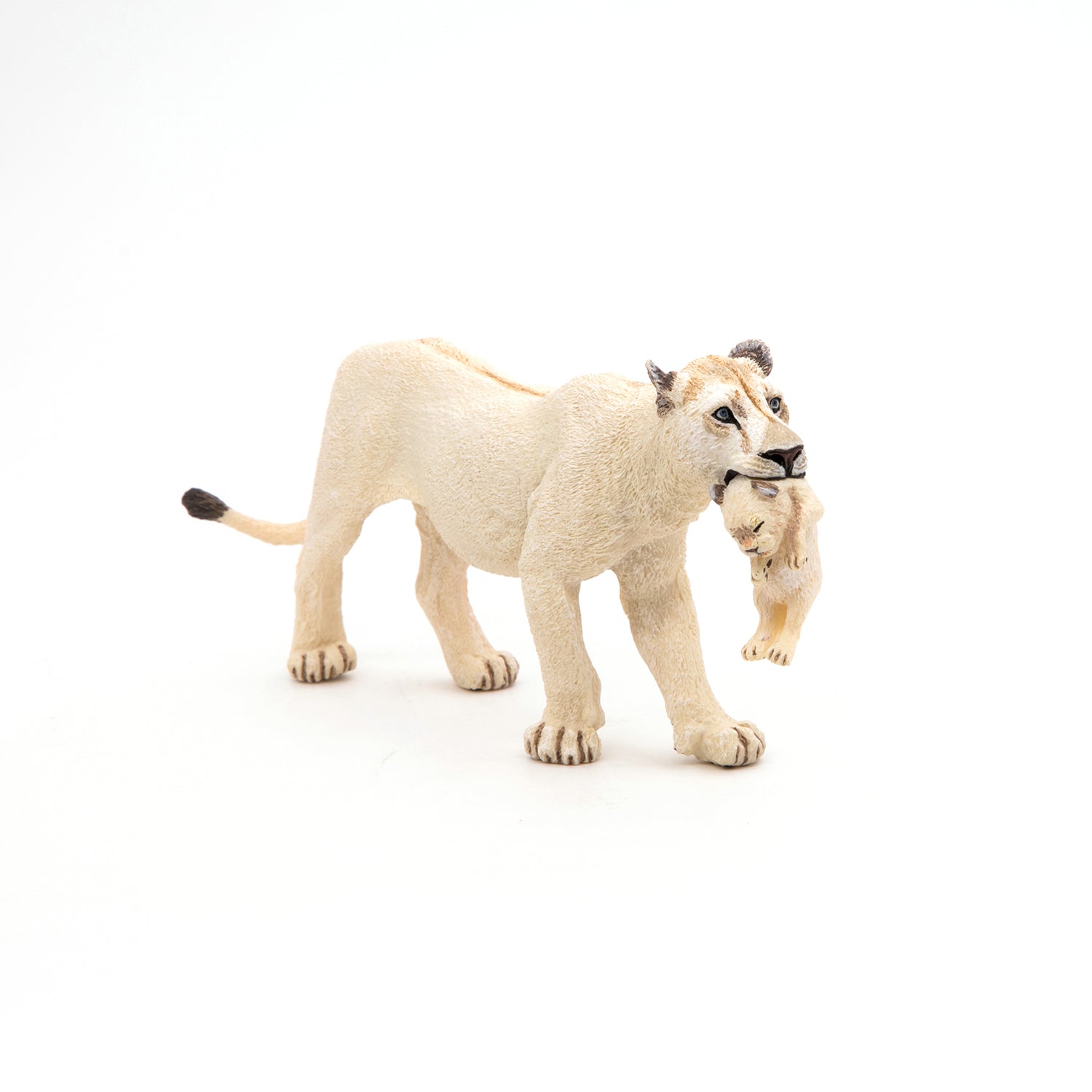 papo-wildlife-lionne-blanche-lionceau-figurine-duo image 1