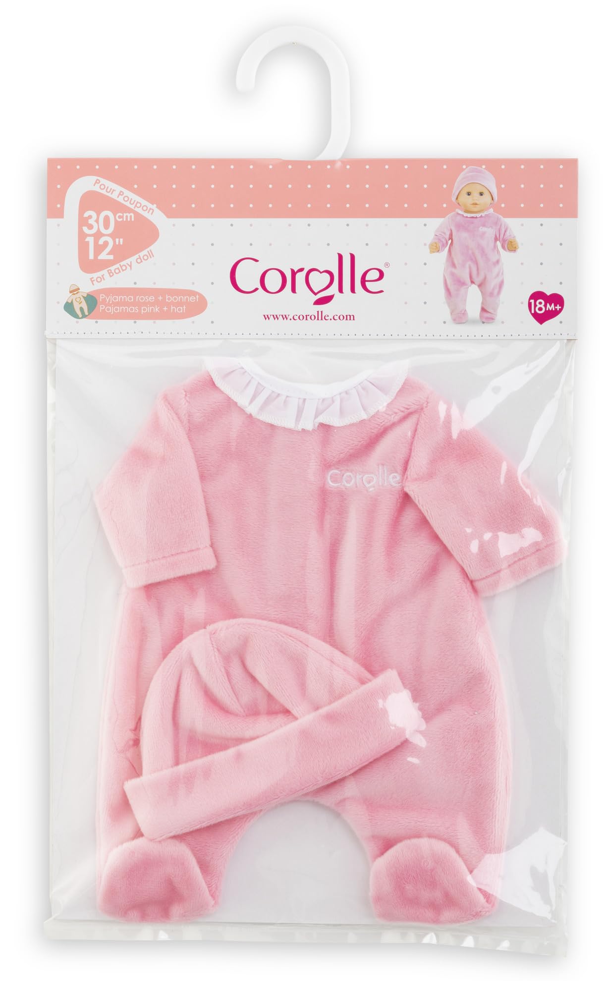 corolle-mon-premier-poupon-pyjama-rose-bonnet-30cm image 3