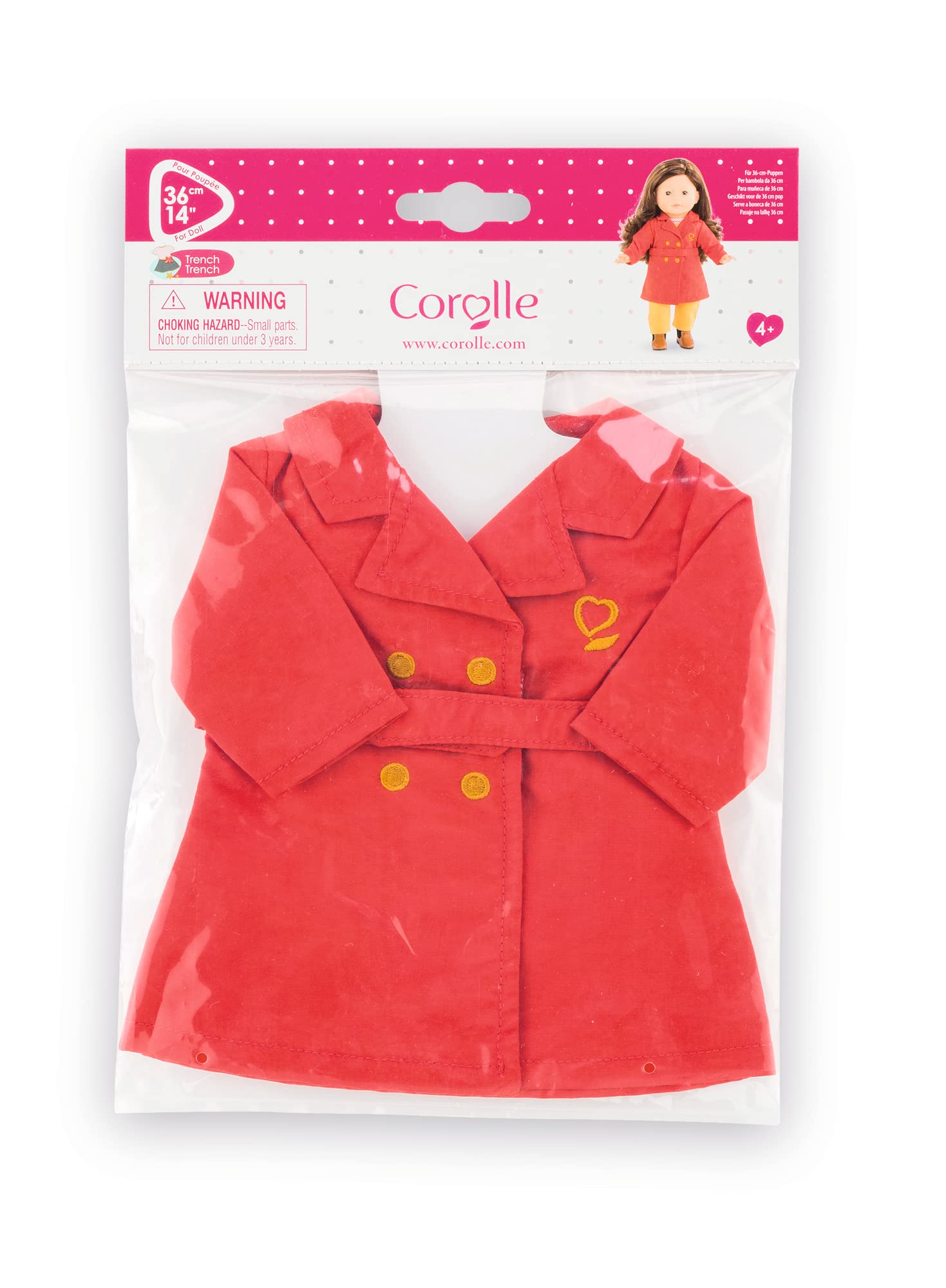 corolle-ma-corolle-trench-rouge-v-tement-poup-e-36-cm-9000211910 image 2