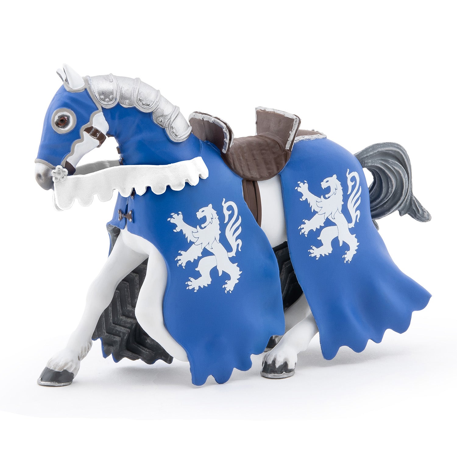 papo-medieval-cheval-chevalier-lion-lance-figurine image 1