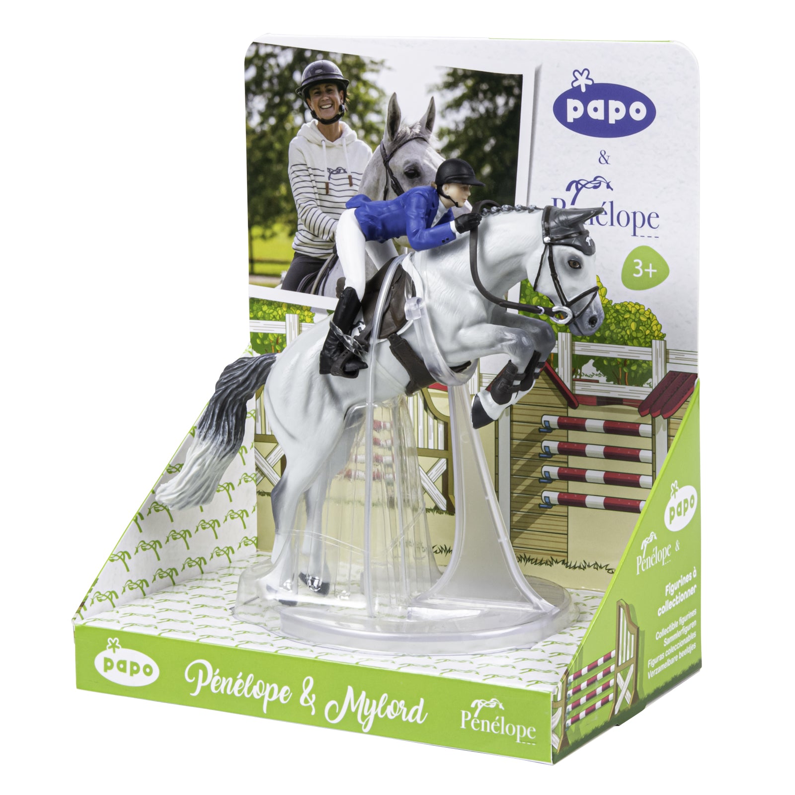 papo-horses-figurine-p-n-lope-et-mylord-cheval-gris image 4