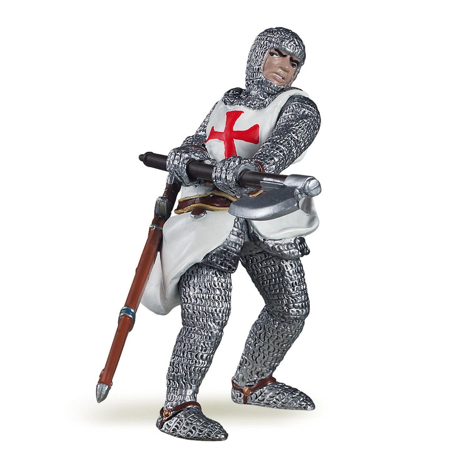 papo-medieval-figurine-templier-croix-rouge image 1