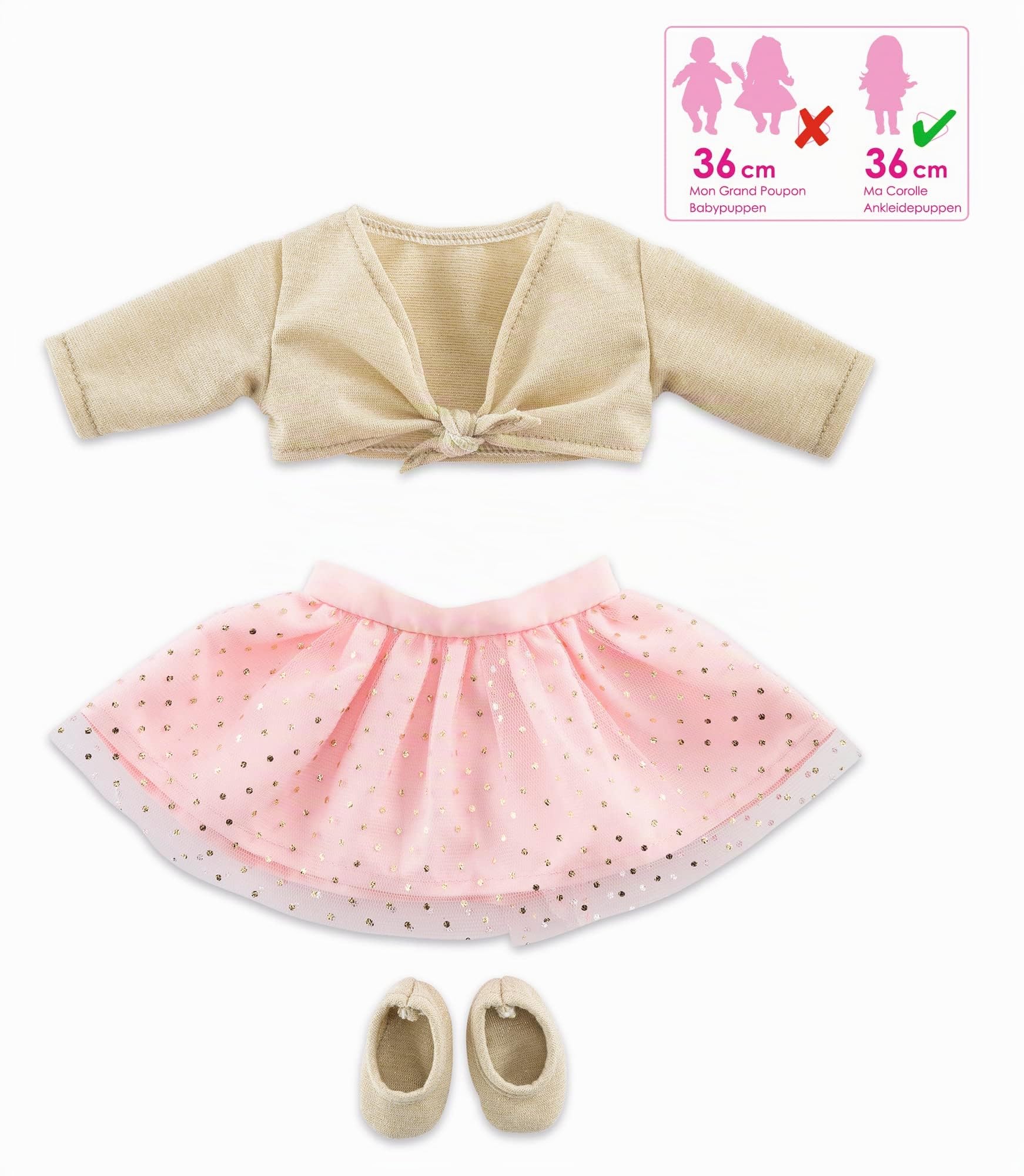 corolle-ma-corolle-ensemble-cours-de-danse-rose-et-or-36cm image 3