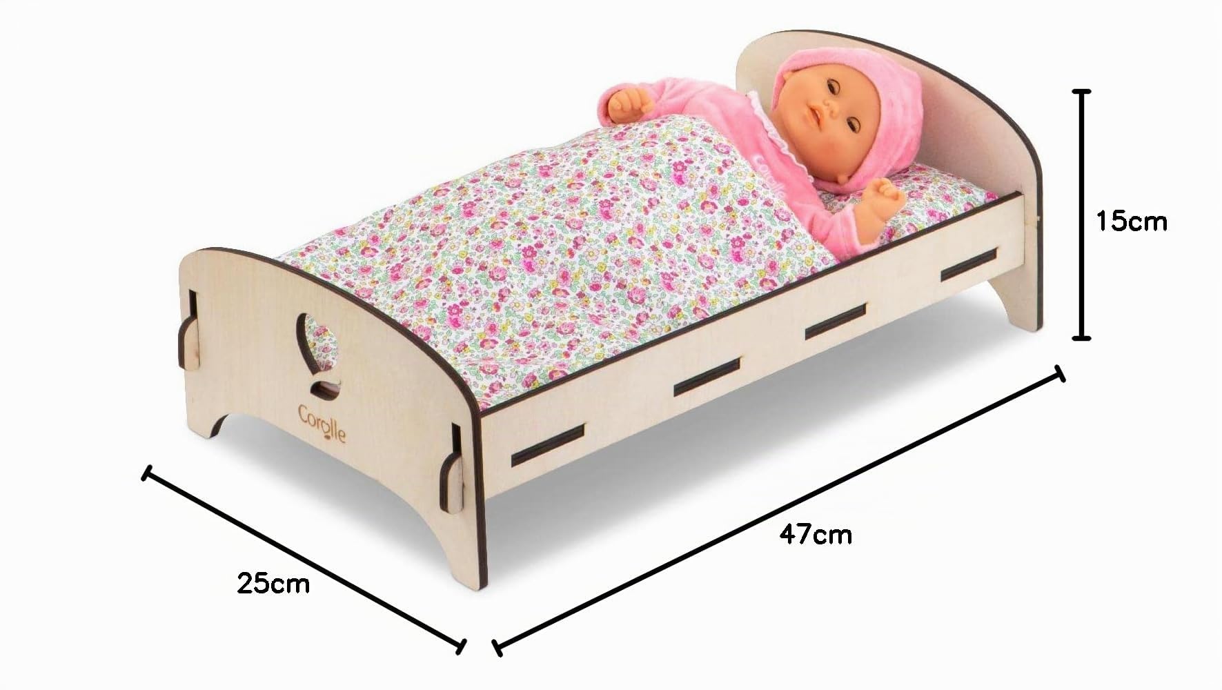corolle-mon-grand-poupon-lit-bois-poup-e-30-36-cm-avec-couverture image 6
