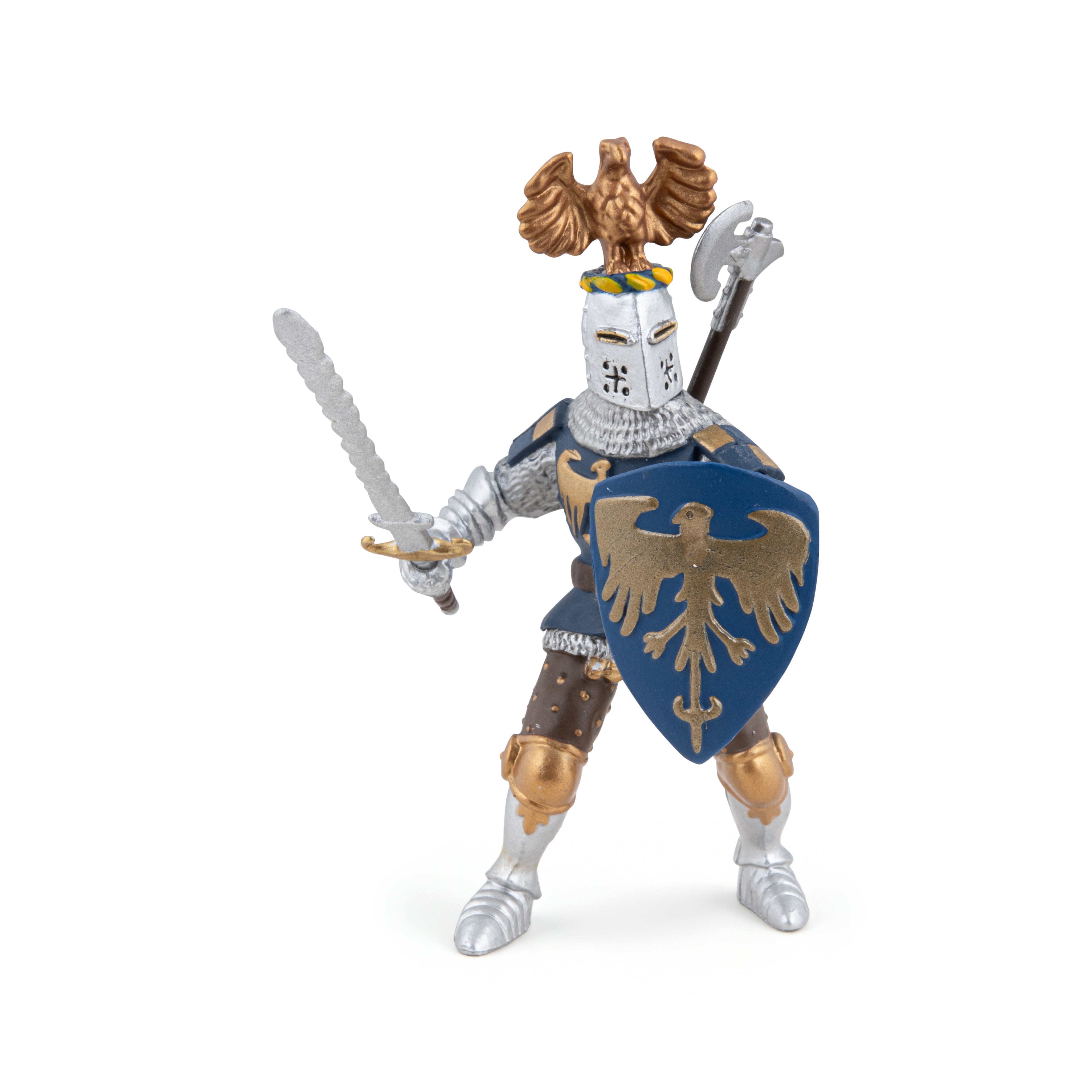 papo-medieval-chevalier-bleu-au-cimier-figurine-ch-teau image 2