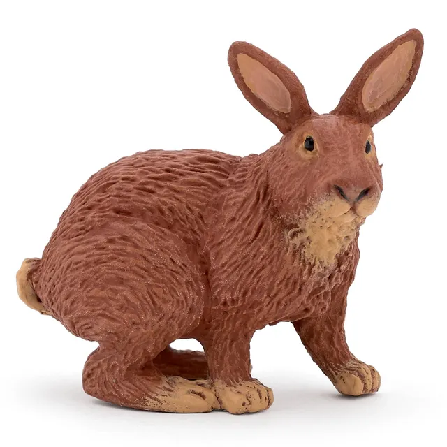 papo-farmyard-friends-lapin-marron-figurine-ferme-brune image 1