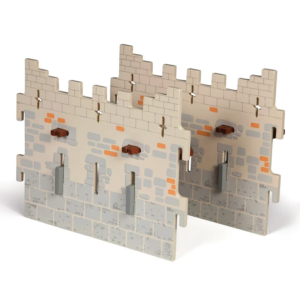 papo-medieval-set-ch-teau-ma-tre-des-armes-2-grands-murs image 1