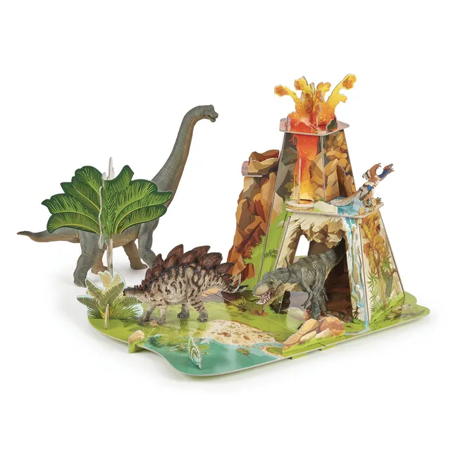 papo-dinosaurs-terre-des-dinosaures-d-cor-carton-isiplay image 1