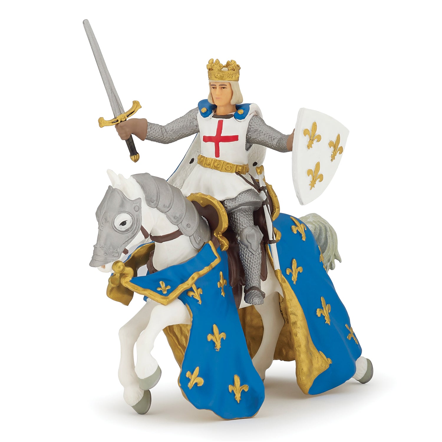 papo-historiques-saint-louis-figurine-cavalier-roi image 1