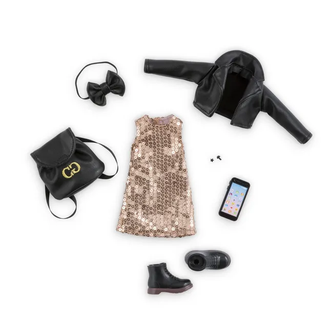 corolle-girls-dressing-de-f-te-tenue-poup-e-28-cm-7-accessoires image 1